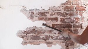 oude muur herstellen